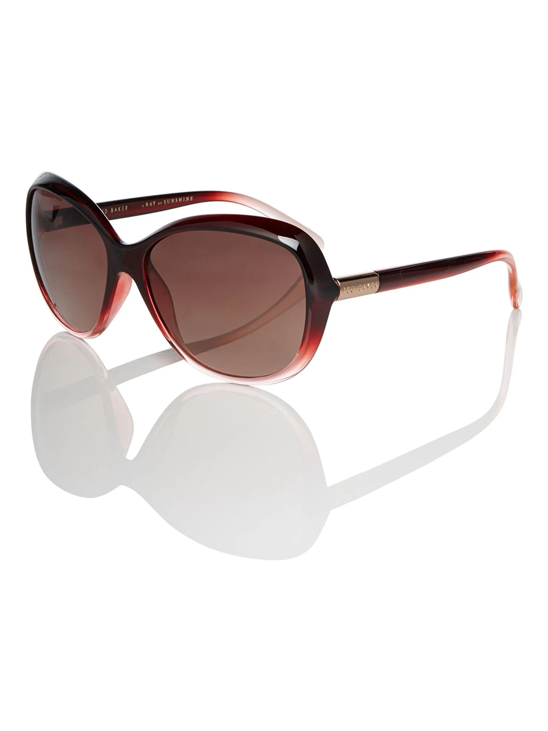 Wijnrood met kleurverloop - Ted Baker Blair Fade Sunglasses