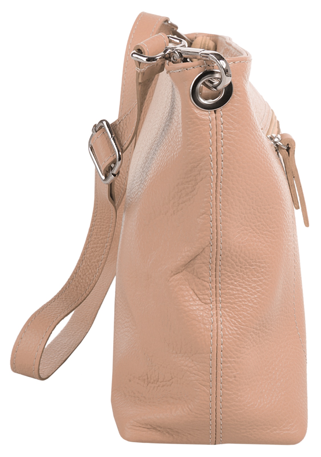 Samantha Look Umhängetasche echt Leder, Made in Italy