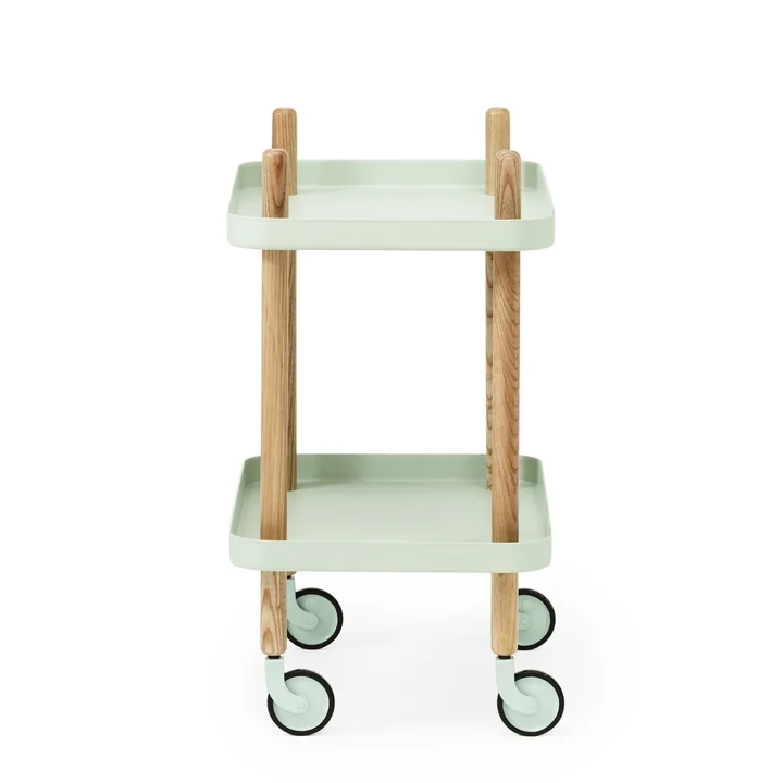 Normann Copenhagen - Block Beistellwagen, Esche / dunkelgrau