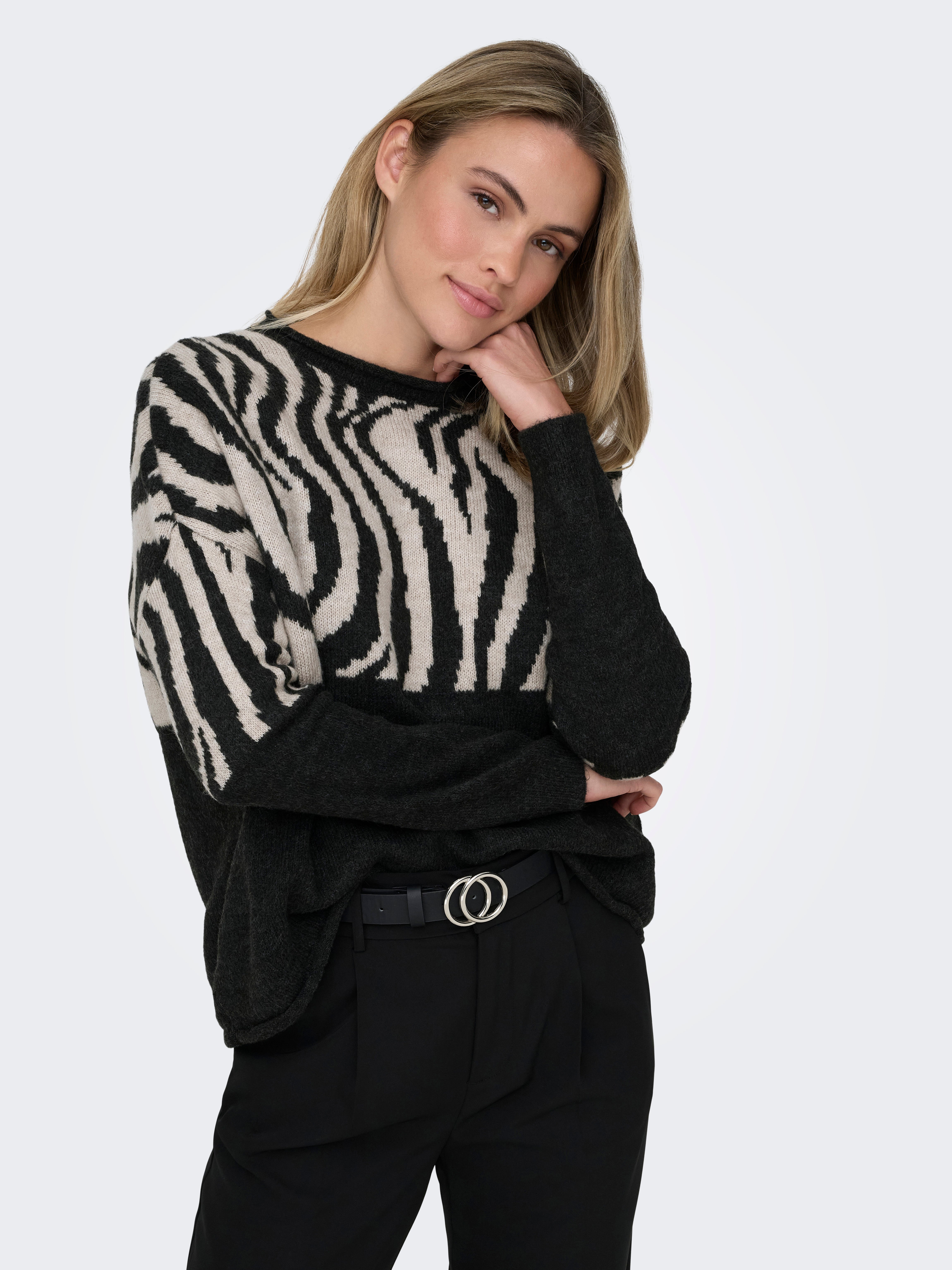 ONLJADE Strickpullover Pirate Black