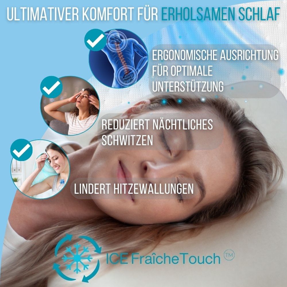 INPHYSIO Kissen mit kühlendem Gel-Infusion ClimaConfort ICE