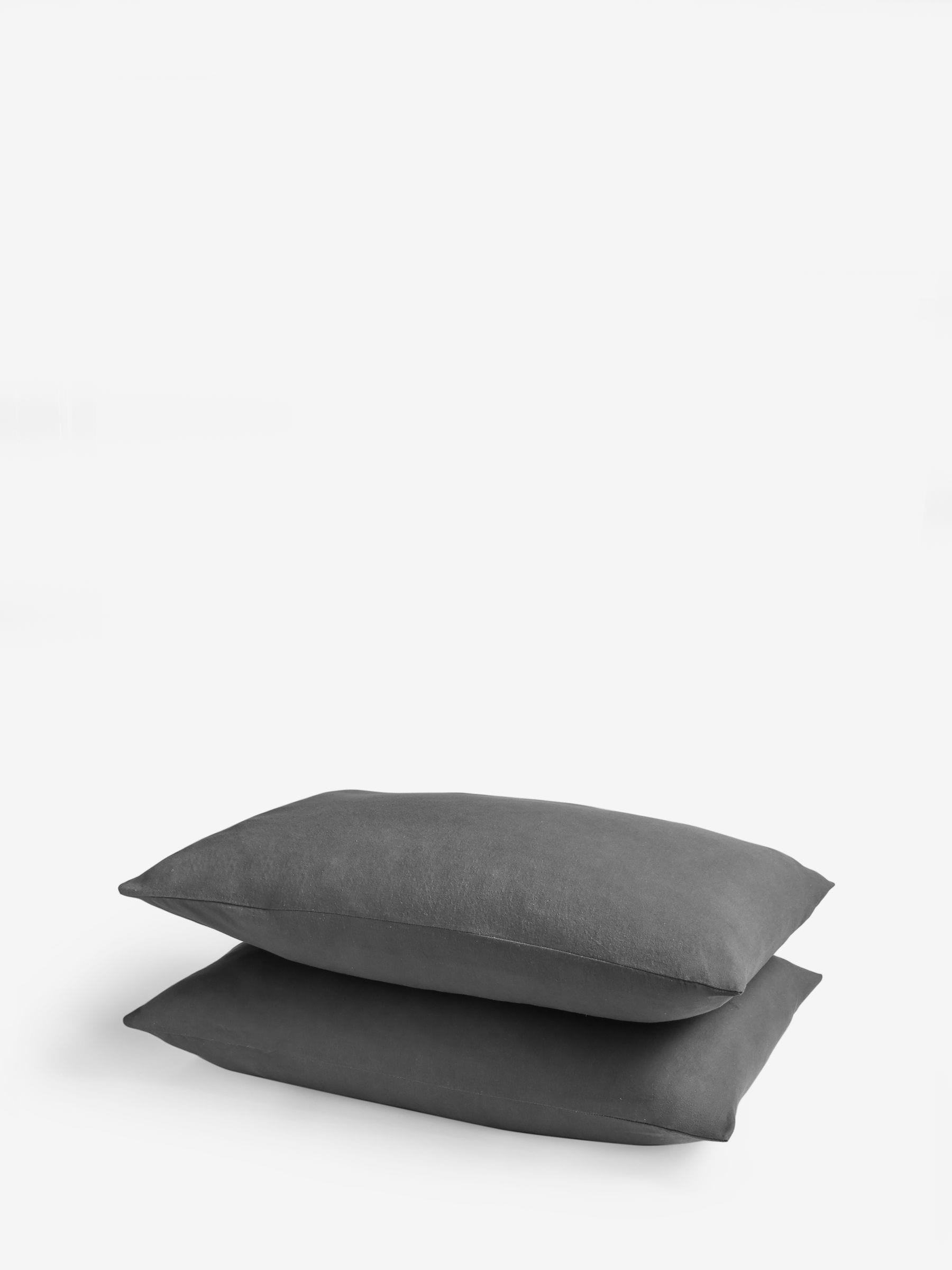 Set of 2 Supersoft 100% Brushed Cotton Pillowcases