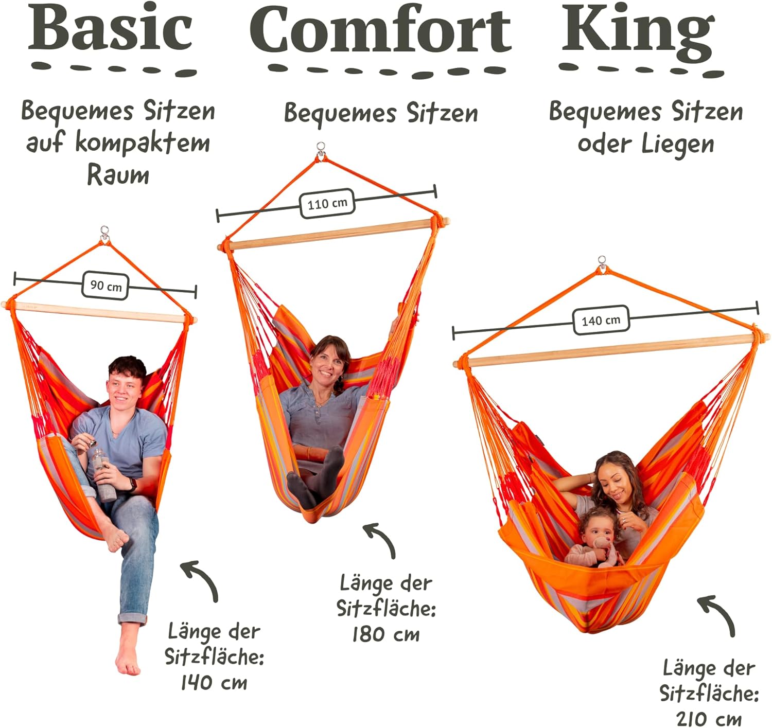 La Siesta Domingo – Hängematte Komfort für den Winter, Funktionsfaser, kolumbianische Herstellung, große Oberfläche, Stabilisator Bambus, Entspannung im Freien – Tukan, Comfort