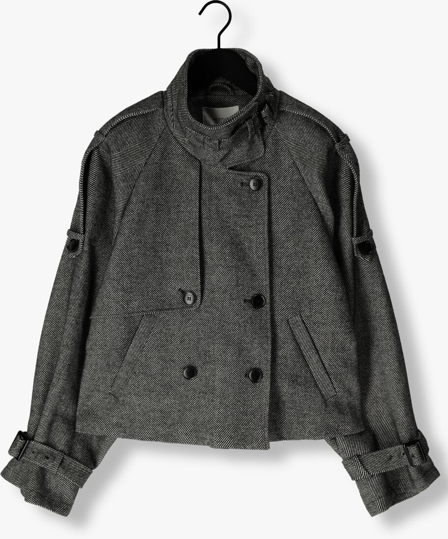 grijze gestuz mantel gzavic short jacket
