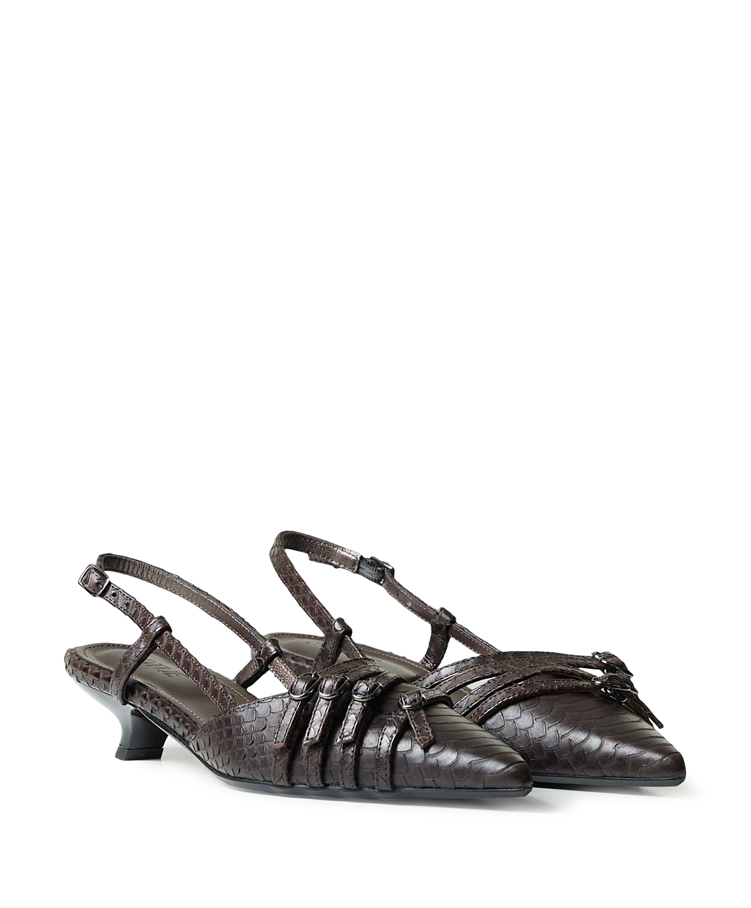 Rotue wanna dames slingbacks bruin