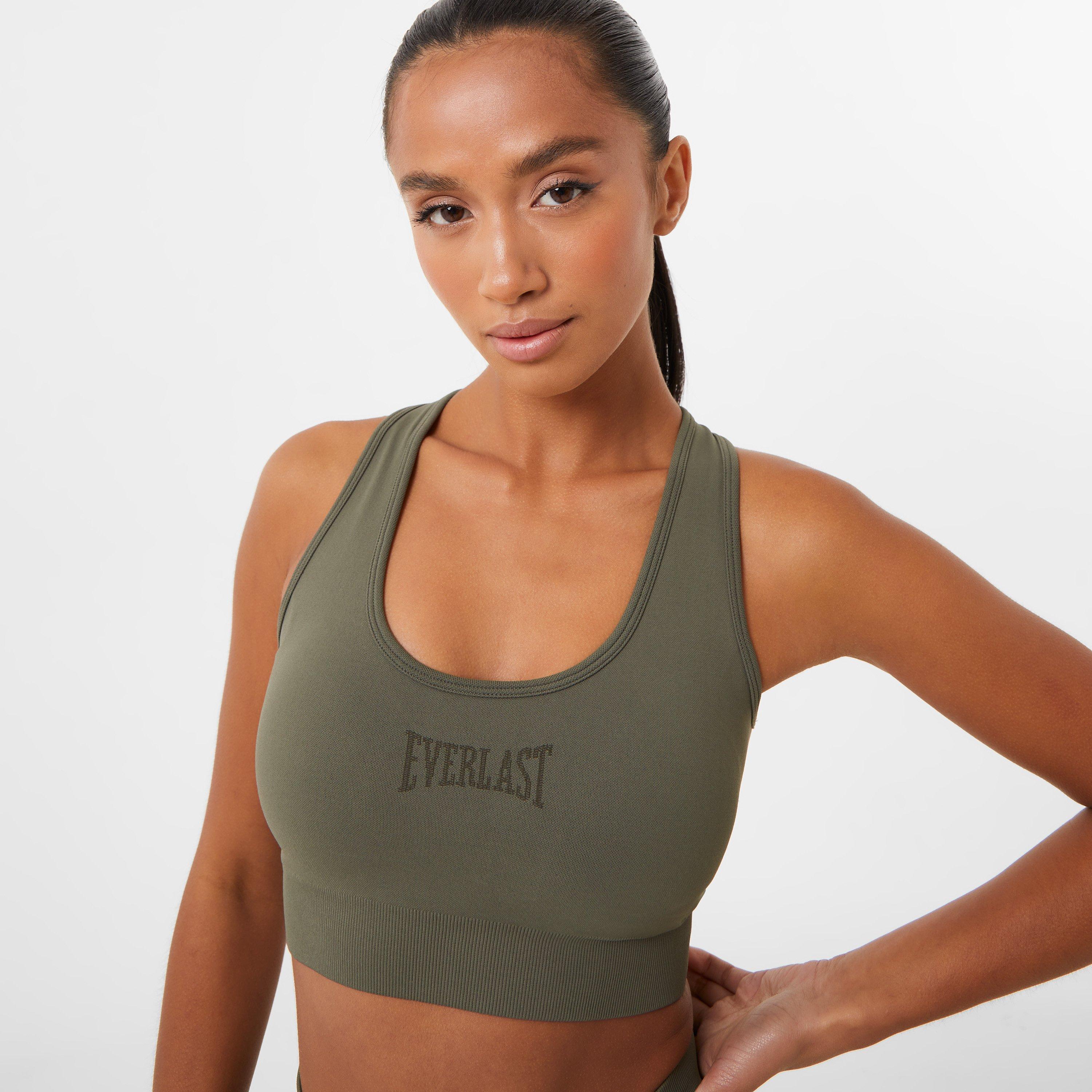 Everlast Seamless Cross Back Sports Bra Womens