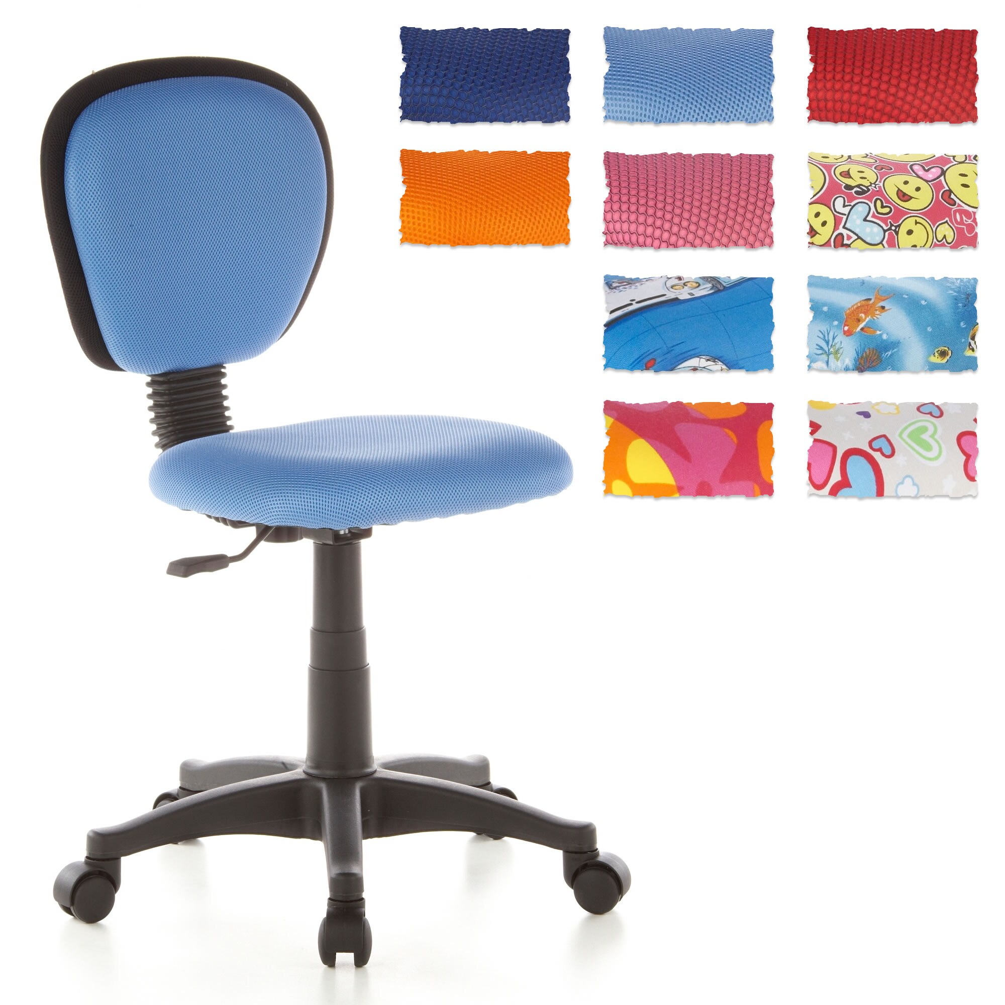 Kinderdrehstuhl KIDDY TOP Stoff ohne Armlehnen hjh OFFICE