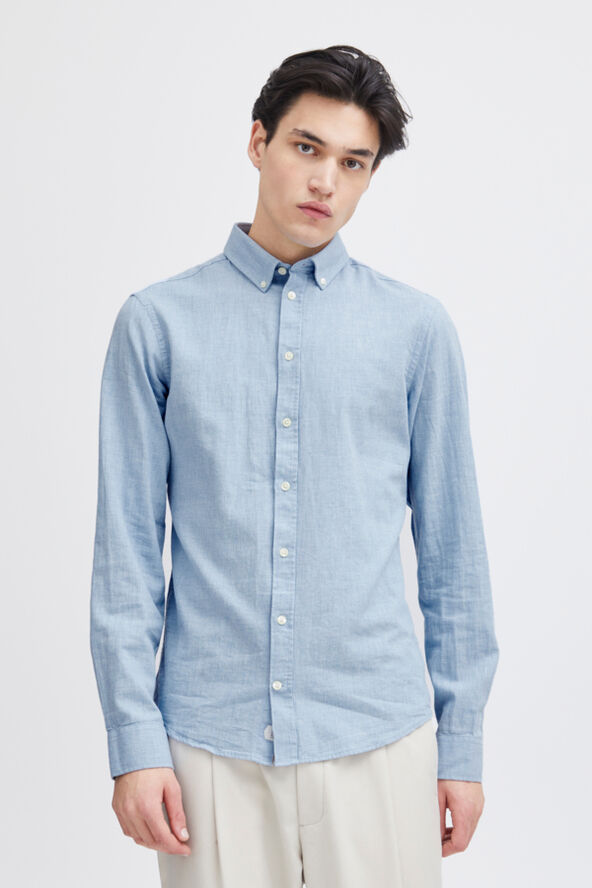 Casual Friday CFANTON LS BD fil a fil shirt Chambray blue