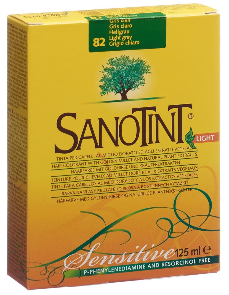 SANOTINT Sensitive Light Haarfarbe<br>1 Stück, 82 hellgrau
