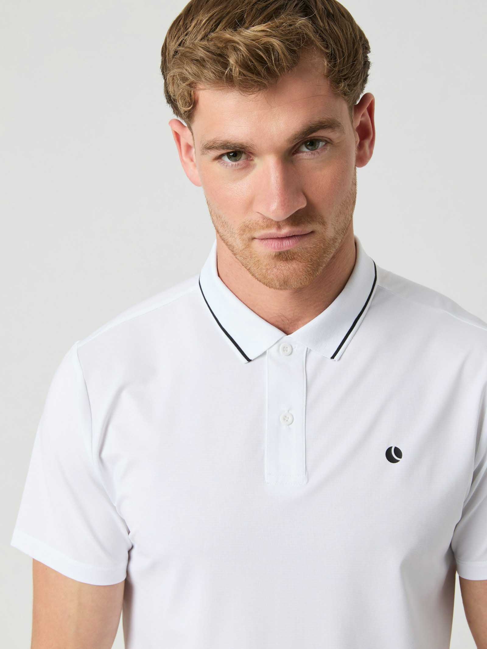 Ace Polo Shirt Herre WE001/Brilliant White