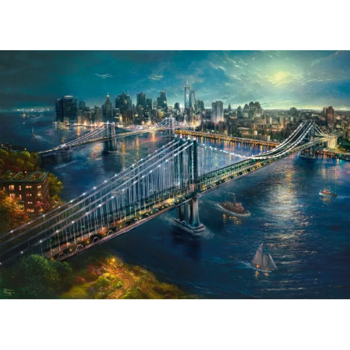 Schmidt Spiele Puzzle 2000 pcs Clair de lune a Manhattan