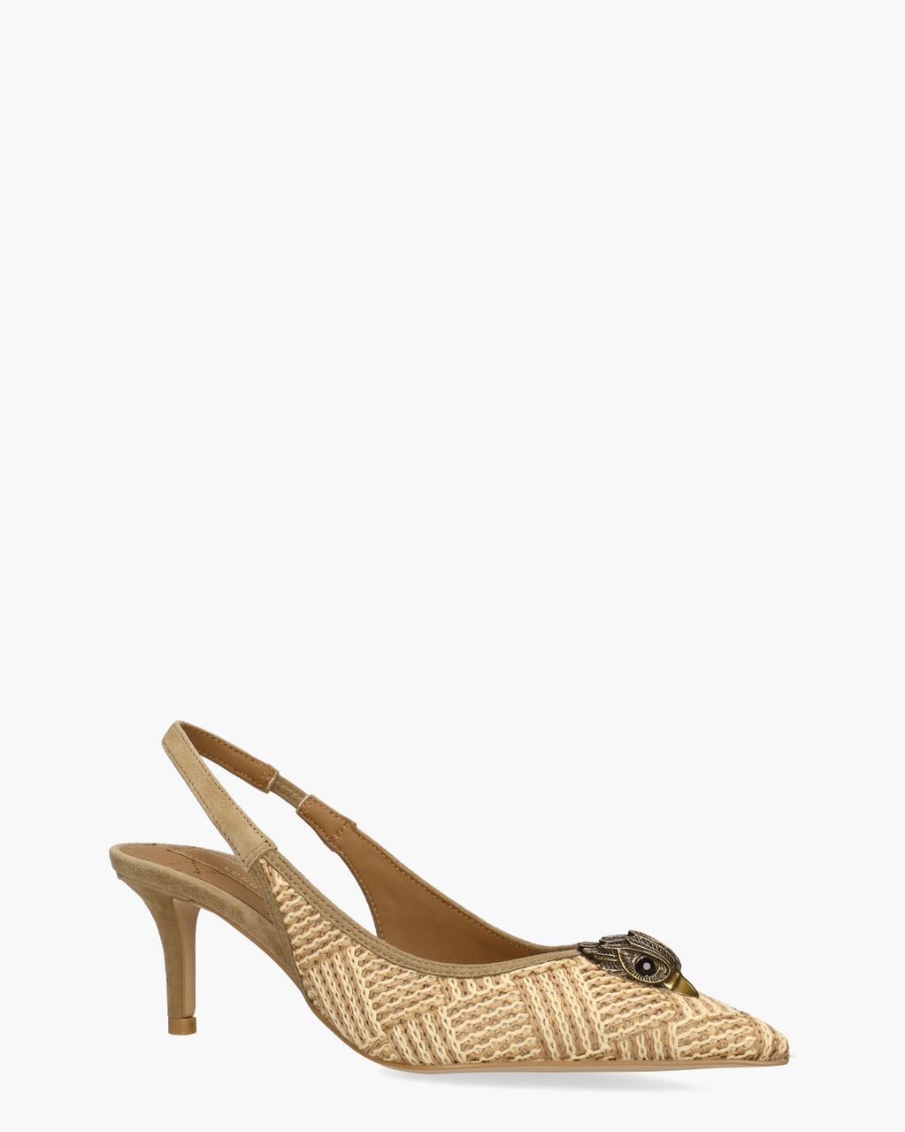 Kurt Geiger Belgravia Sling Back Heel Beige/Taupe Dames Slingbackpumps