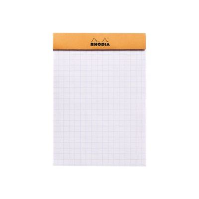Rhodia - Bloc notes N°12 - 8,5 x 12 cm - petits carreaux