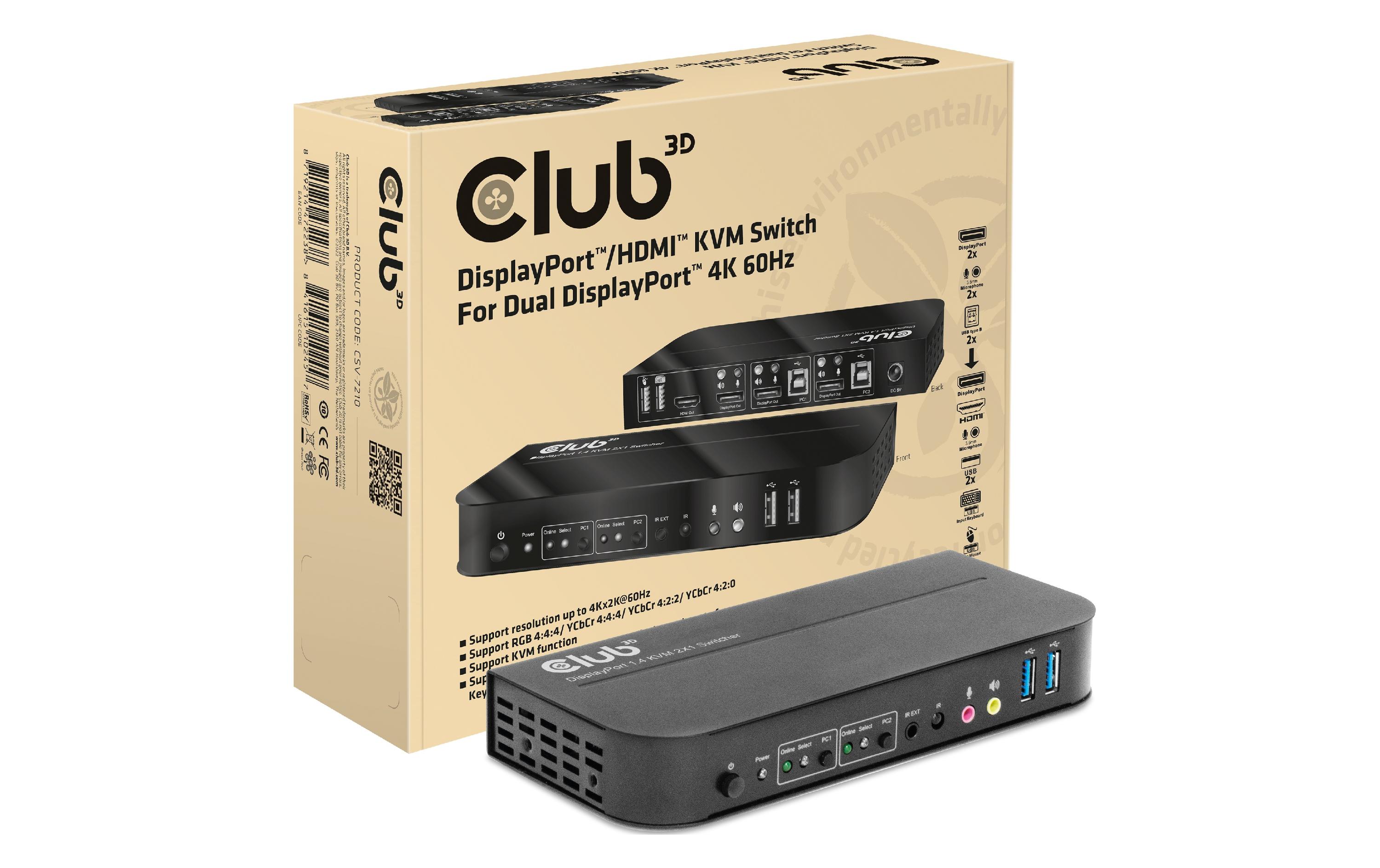 KVM Switch CSV-7210<br>DP/HDMI KVM Switch