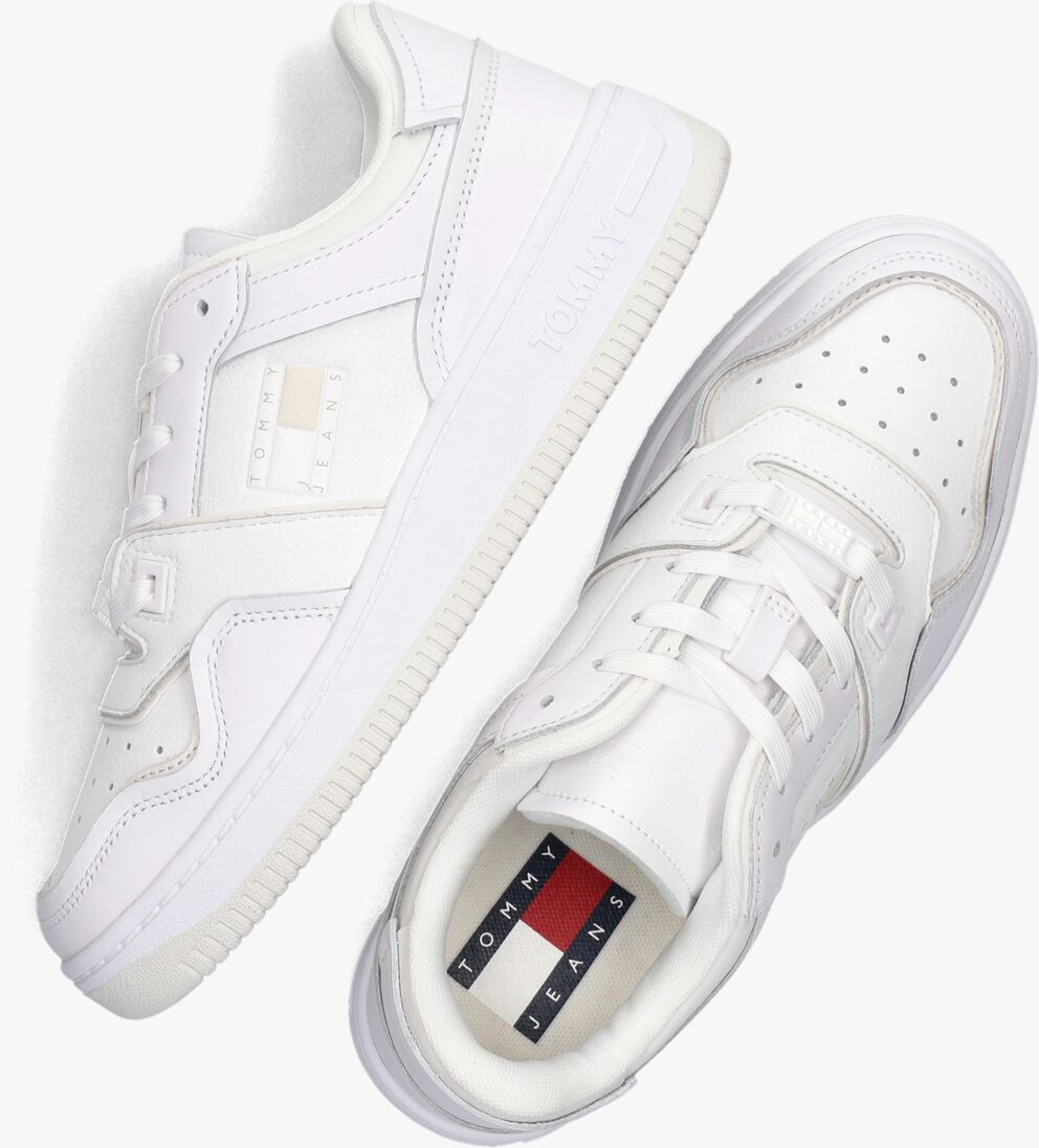 TOMMY JEANS witte tommy jeans lage sneakers tommy jeans sneaker cupsole