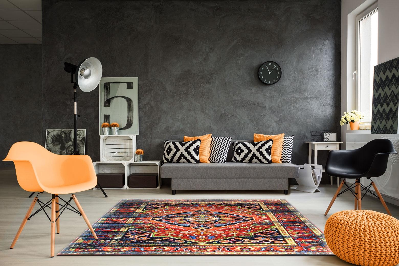 Sanat Teppich »Vintage 1614« rechteckig 13 mm Höhe Wohnzimmer, Kurzflor, Vintage Look, Retro