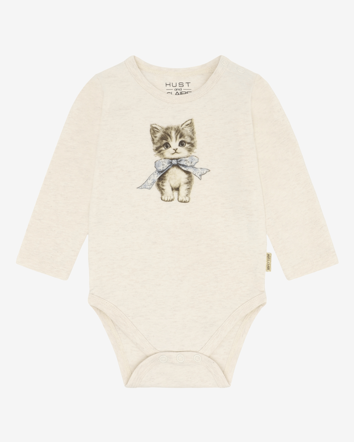 Body Langermet Baby – Øko Bomull, Elastan | HCBritt bow kitten