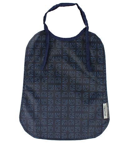 Smallstuff Lätzchen - Groß - Navy m. Elefanten
