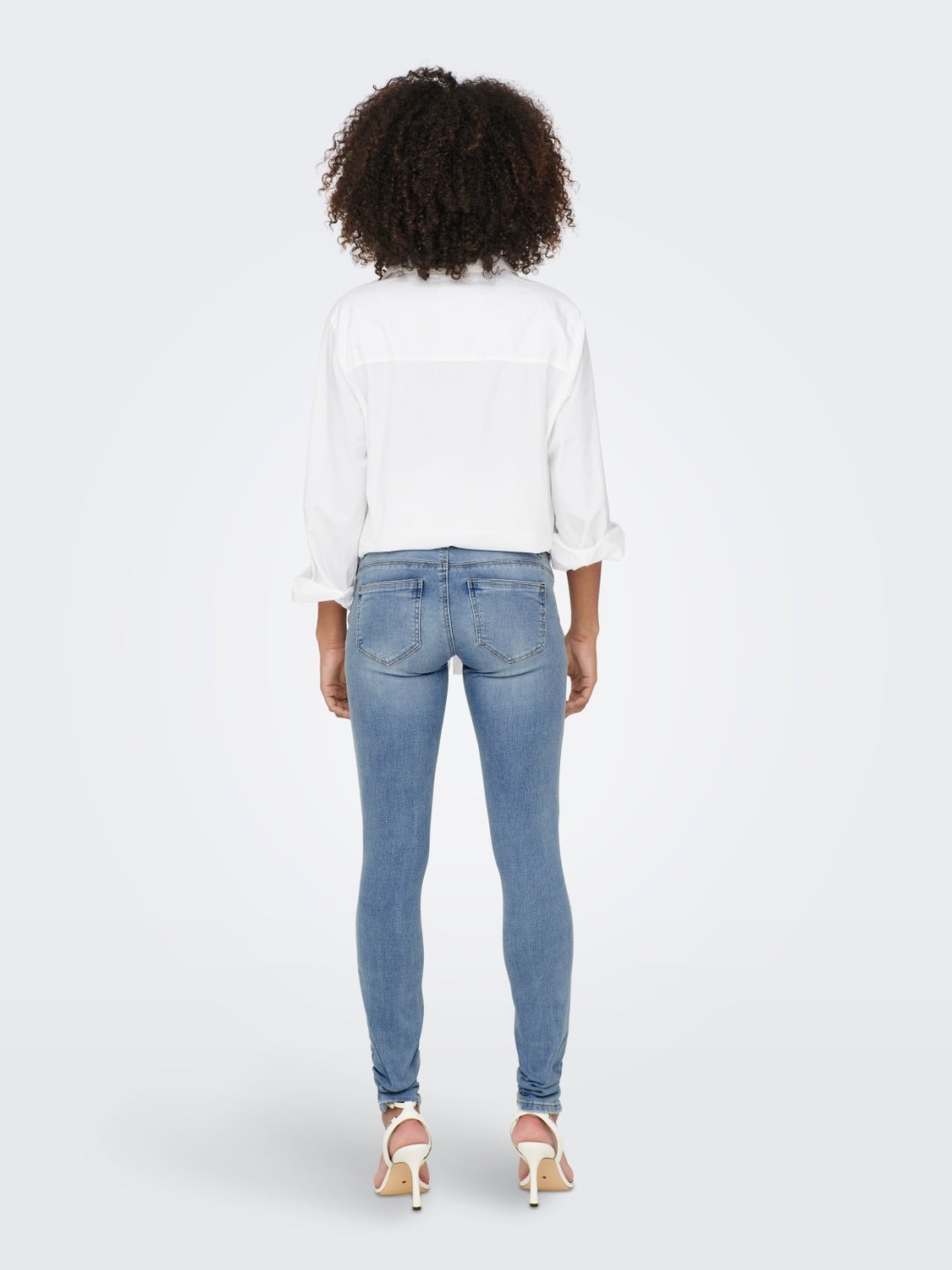 OLMWAUW Mittlere Taille Skinny Fit Jeans Special Bright Blue Denim