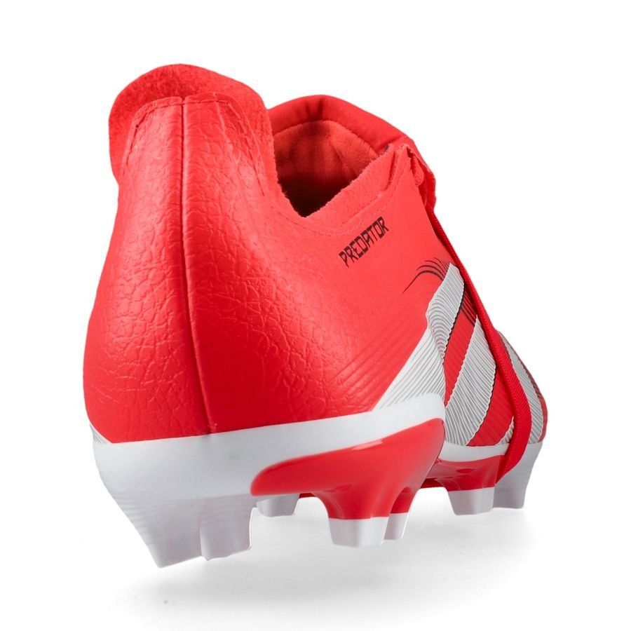 adidas Predator League Fold-over Tongue FG/AG Pure Victory - Lucid Red/Blanc/Noir