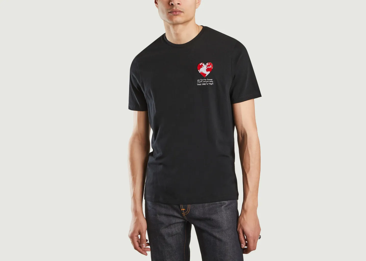 T-shirt One imprimé coeur JagVi Rive Gauche