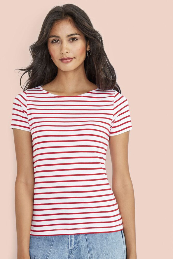 SOL'S 01399 - MILES WOMEN Tee Shirt Femme Col Rond Rayé