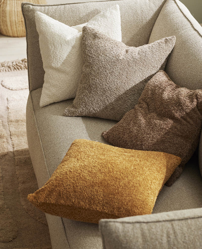 Wallis pynteputetrekk 45x45 gråbeige