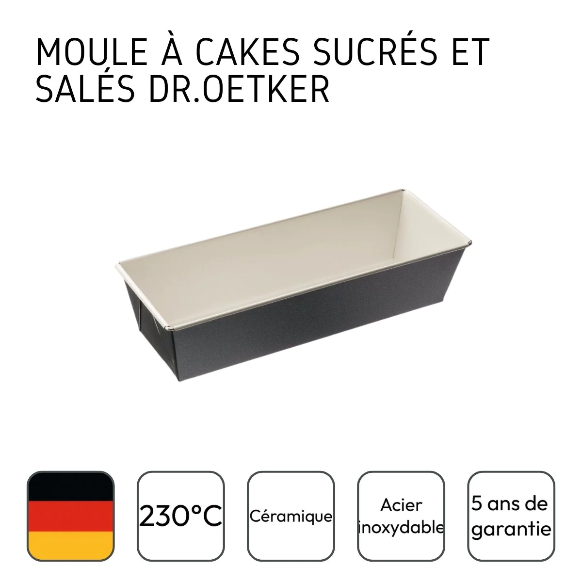 Moule à cake 30 cm Back Trend Dr. Oetker
