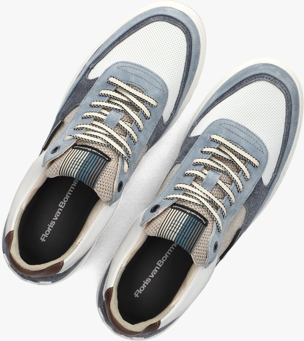 blauwe floris van bommel lage sneakers sfm-10143 de kupster