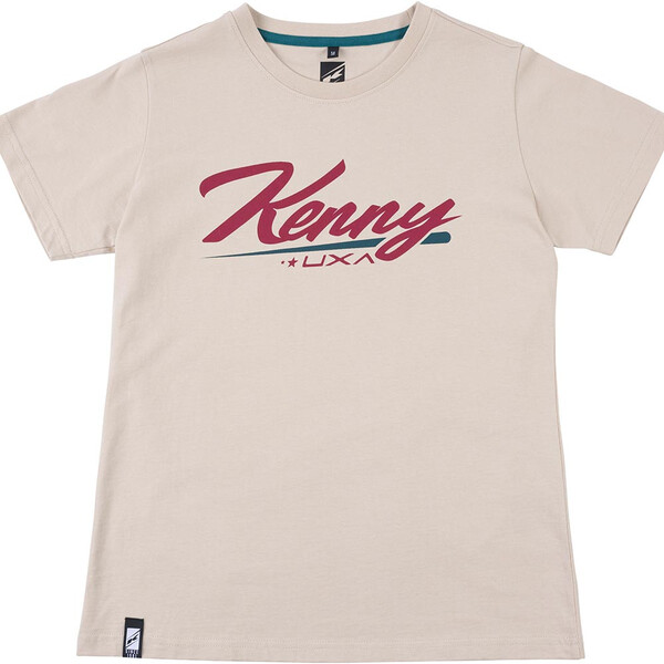 Kenny - T-shirt femme Dirt Lady Blanc cassé / Rose / Bleu pétrole