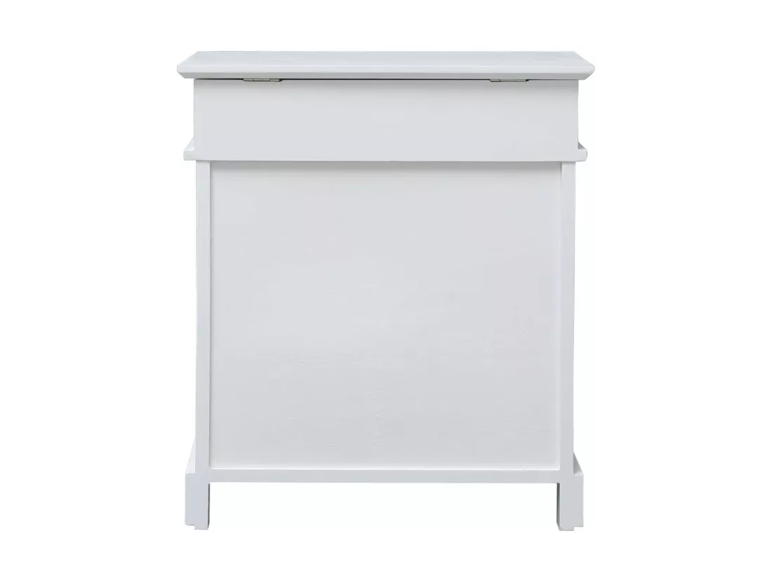 Armoire à chaussures Blanc 50 x 28x58 Bois de Paulownia