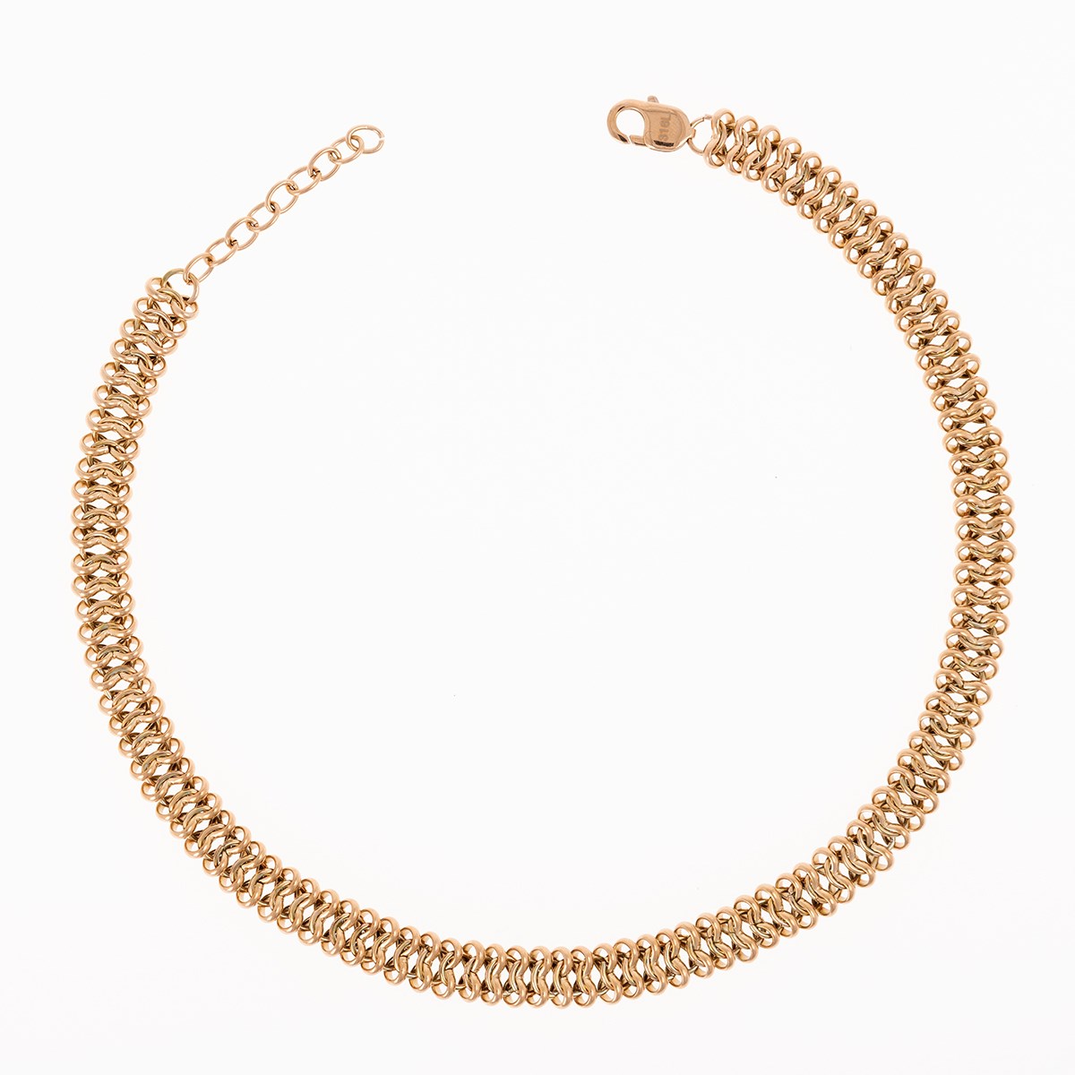 Collier acier rose 45+5cm