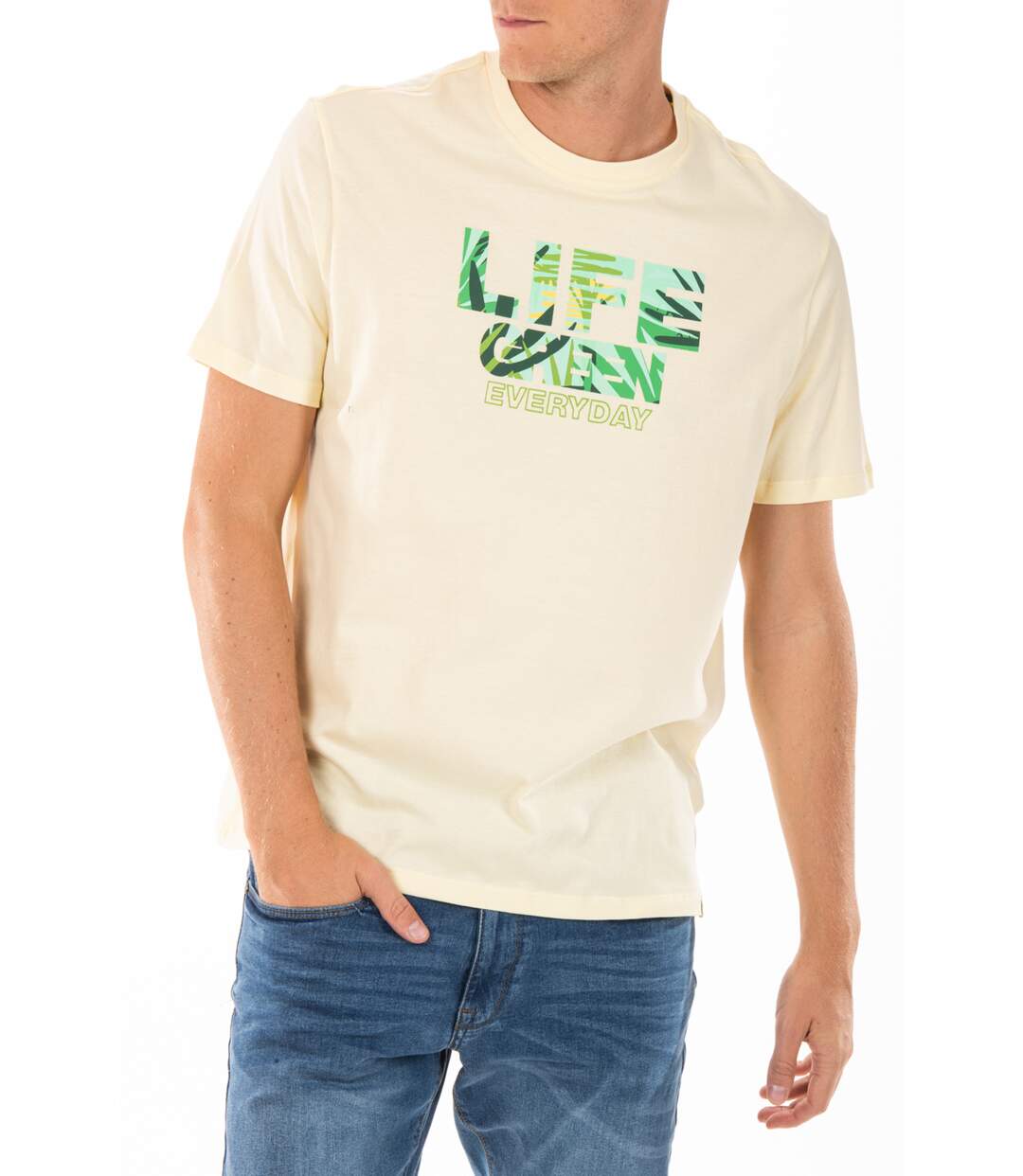 T-shirt coton bio GREENI9 BEIGE