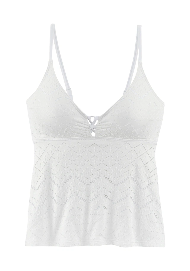 LASCANA Tankini-Top »Omara«, mit Lochstickerei