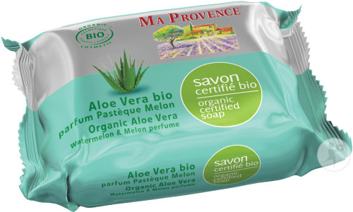Ma Provence Savon Bio Aloe Vera Parfum Pastèque Melon 75g