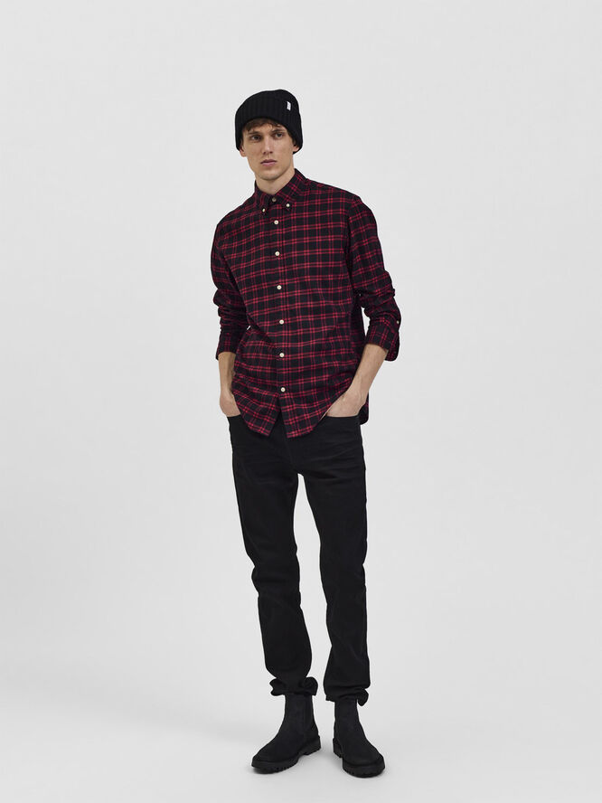 Selected Homme SLHSLIM-LEON 24001 BLACK ST JEANS W Black denim