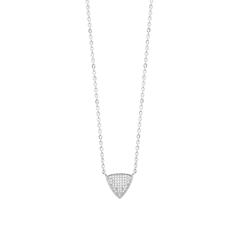 Collier Femme - Argent 925 - Oxyde de zirconium - Longueur : 45 cm