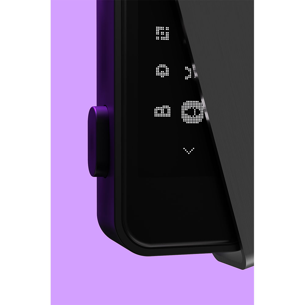 Nano S Plus Crypto Hardware Wallet Geldbörse Sicherheitschip Krypto-Währungen Bitcoin / Ethereum / NFT's - Retro Gaming (Orange/Violett)