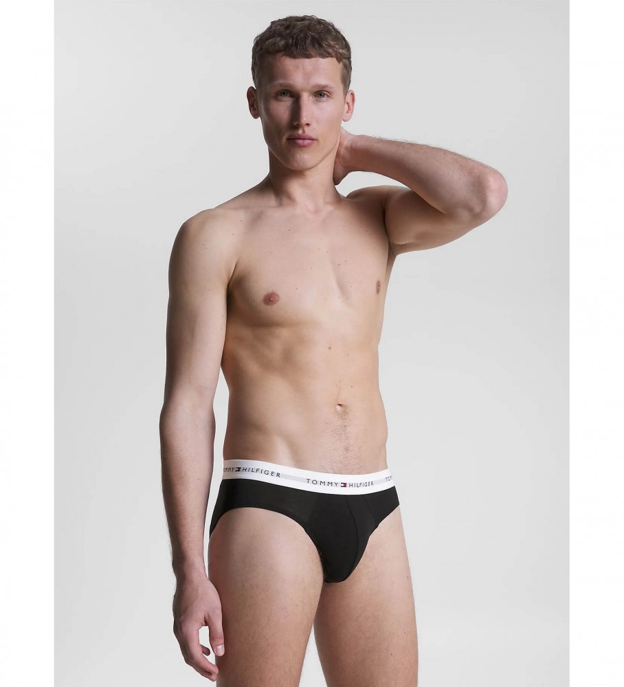 Pacote com 5 cuecas pretas Tommy Hilfiger