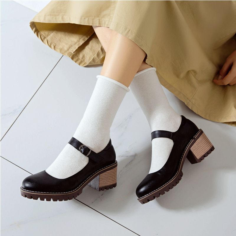 Lolita Tree - Mary Jane-schoenen met dikke hak