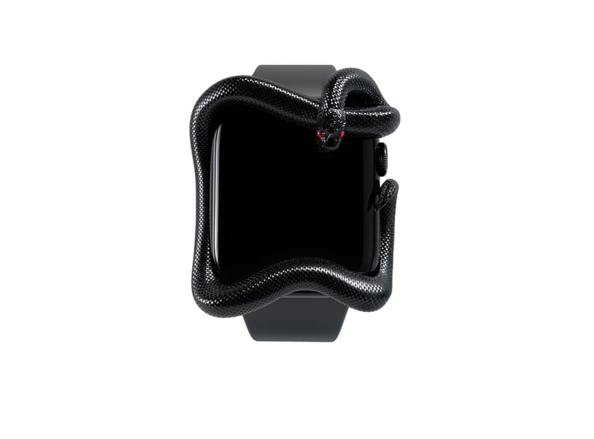 Krocalute - Slangen Apple Watch-band met beschermhoes