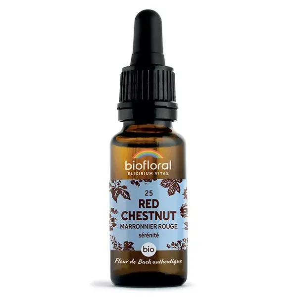 Florais de Bach Biofloral 25 Castanha Vermelha Orgânica 20 ml