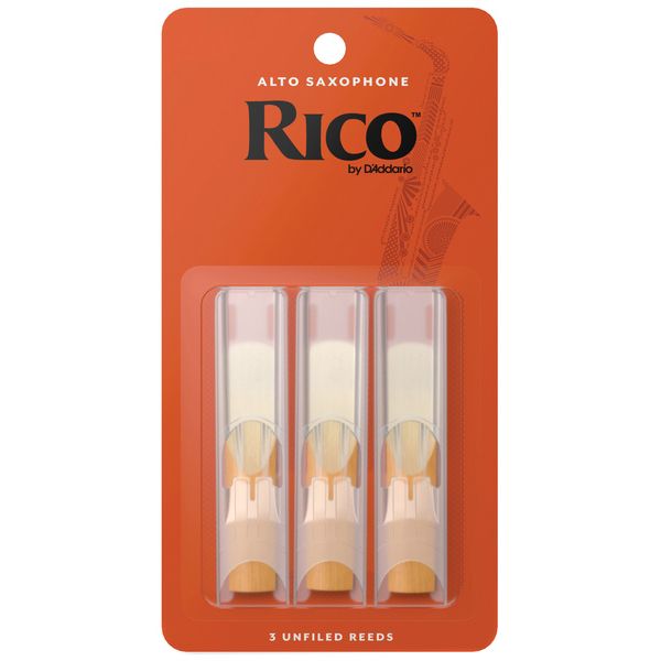 DAddario Woodwinds Rico Alto Sax 3.5 3-Pack