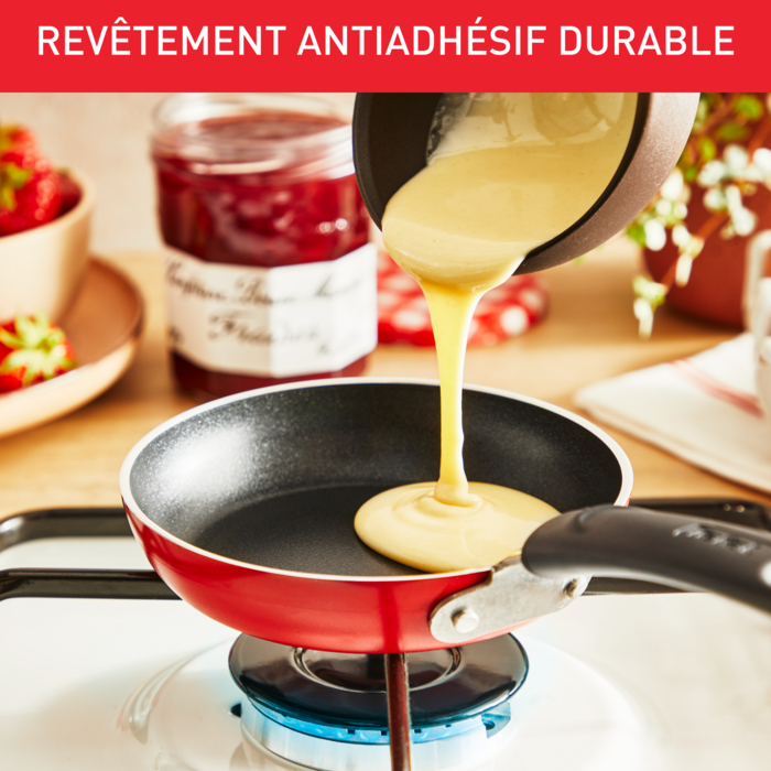 Poêles à crêpes coeur Pancake Day Tefal et Bonne Maman