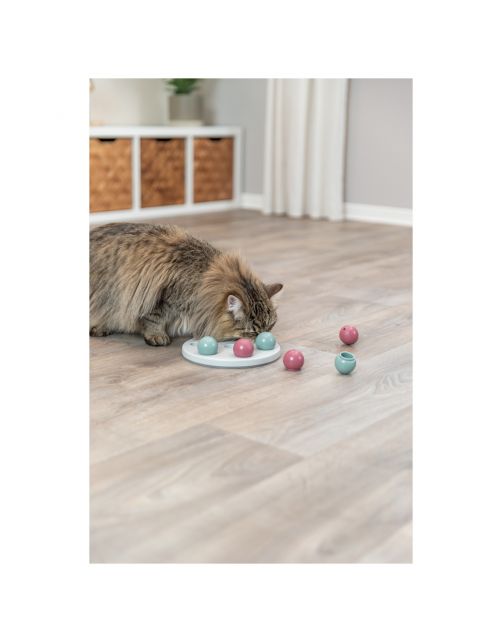 Trixie Cat Activity Solitaire - Kattenspeelgoed - 20 cm Wit Blauw