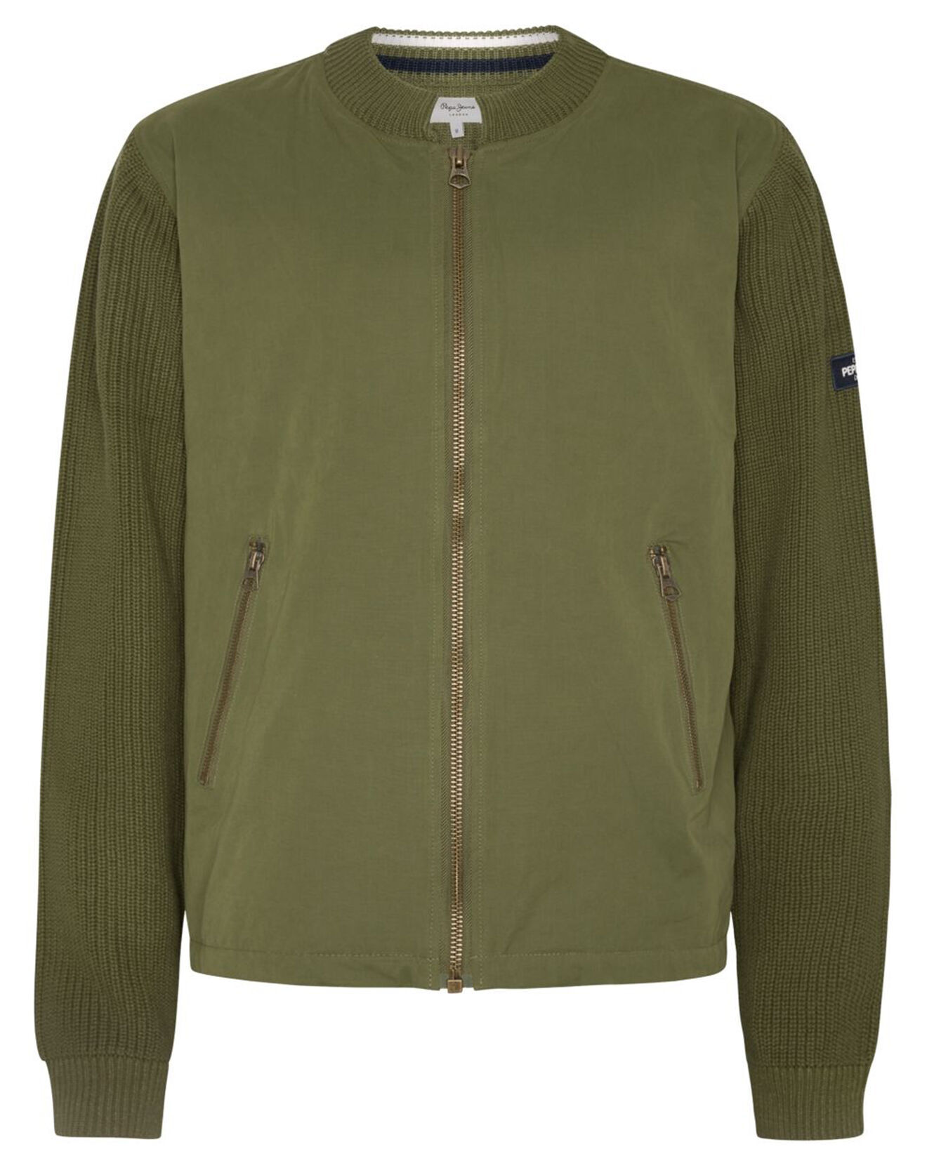 Pepe Jeans Veste en maille Liseret kaki