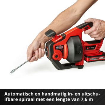 Einhell 18V rioolontstopper TE-DA 18/760 Li Solo (zonder accu)
