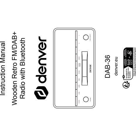 Denver DAB-36LW retro DAB+ radio