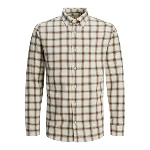 Jack&Jones Blubrook Check Structure Skjorte, Cloud Dancer, XL