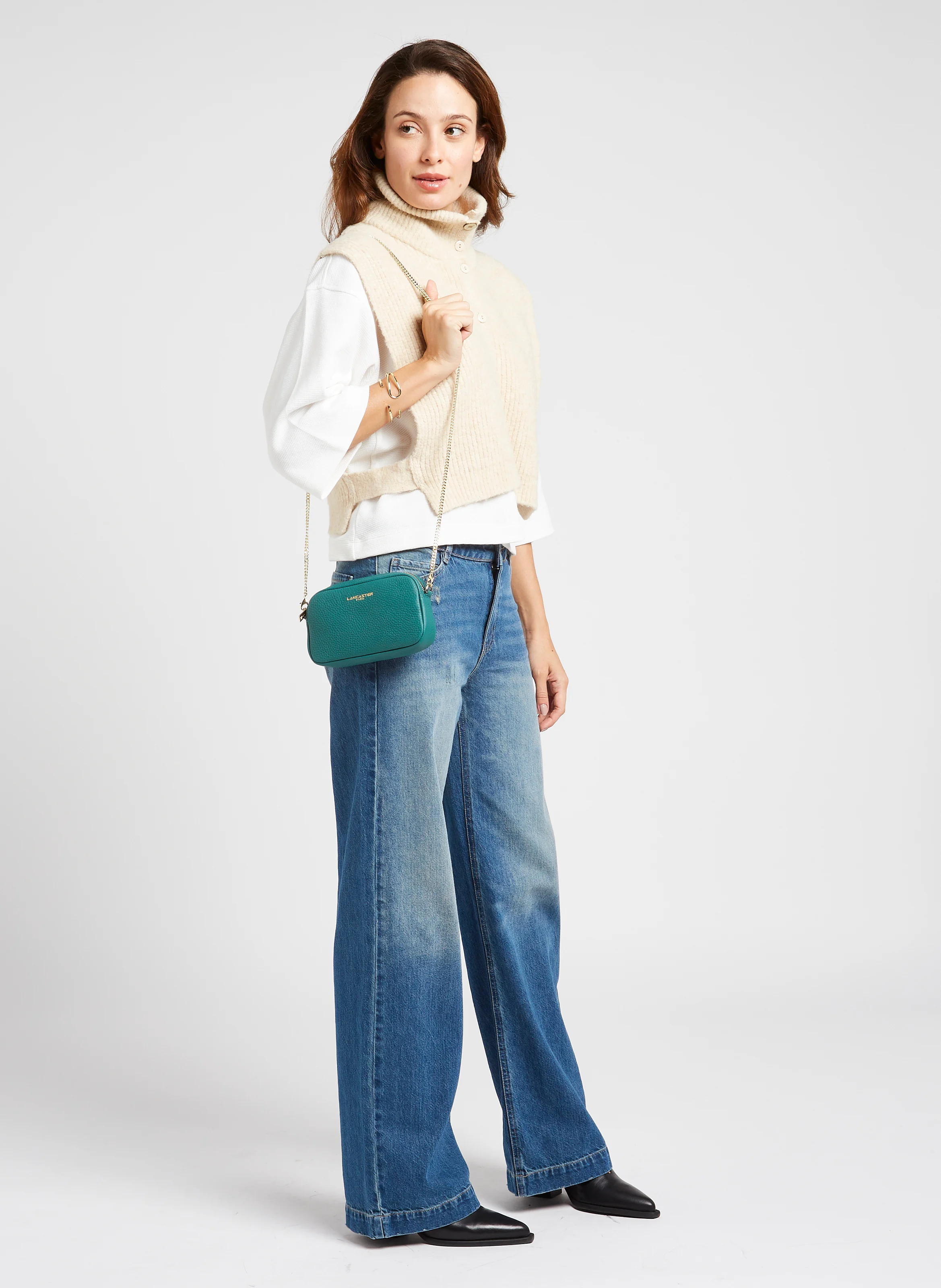 STUDIO MIMI - Mini sac bandoulière en cuir| Vert